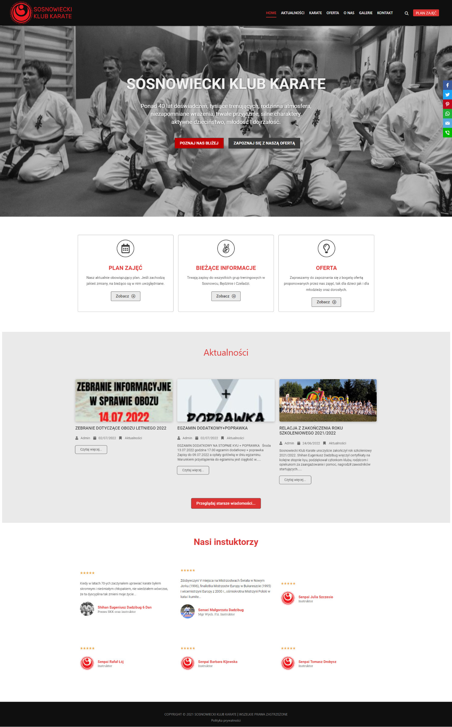 Sosnowiecki Klub Karate - strona główna